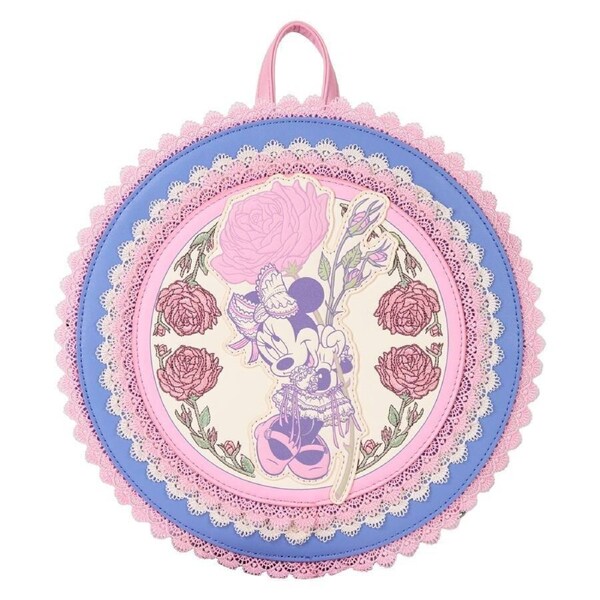 Loungefly Minnie Mouse Floral and Lace Mini Backpack
