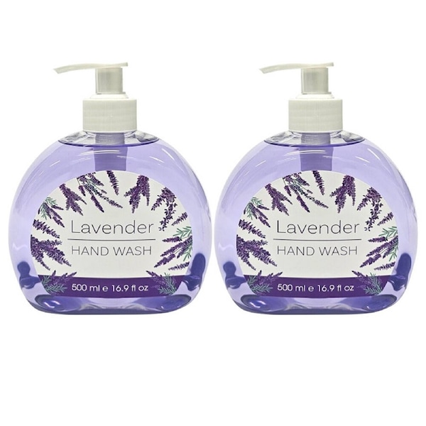 Lulu Grace Liquid Hand Soap Pump 2x 500ml Lavender