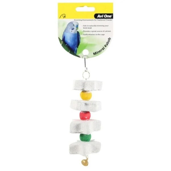 Avi One Bird Toy Mineral Flower Kabob 18x4x4cm 20457