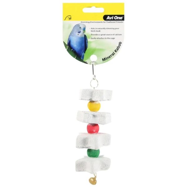 Avi One Bird Toy Mineral Star Kabob 18x5.5x5.5cm 20458