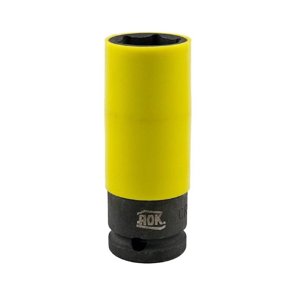 AOK by KC Tools 1/2" Drive 22mm Deep Thin Wall 6 Point Impact Socket - 11312