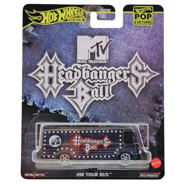Hot Wheels Premium Pop Culture MTV Headbangers Ball HW Tour Bus