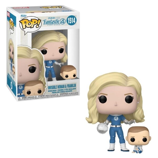 Fantastic Four 2025 Invisible Woman and Franklin Funko POP! Vinyl