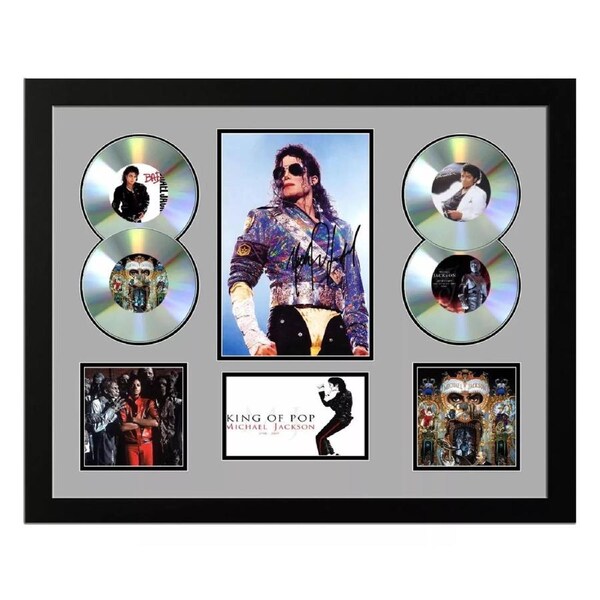 MICHAEL JACKSON Signed Limited Edition Photo Memorabilia Wooden Frame