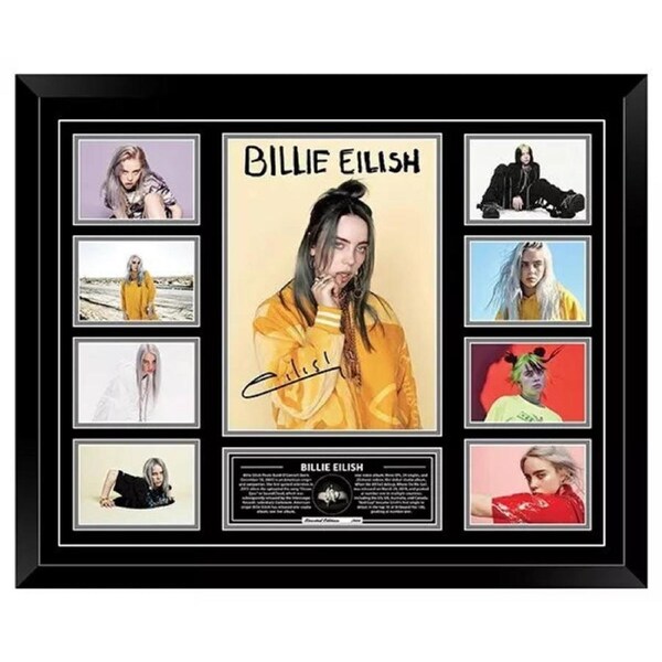 BILLIE EILISH Signed Limited Edition Photo Memorabilia Wooden Frame