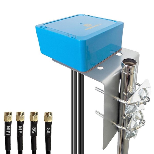 Cellular 5G 4G LTE Antenna 2X2 MIMO & WiFi 7 2x2 MIMO Outdoor L Plate included