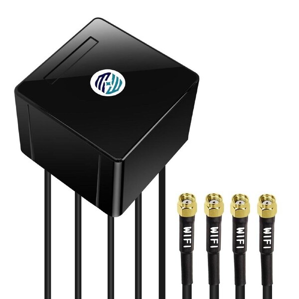 Outdoor WiFi 7 Antenna 4X4 MIMO 2100-7200 MHz Omni pattern Bluetooth M2M IoT