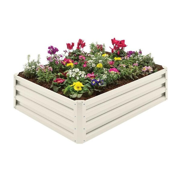 Stratco Saver Garden Bed Off White