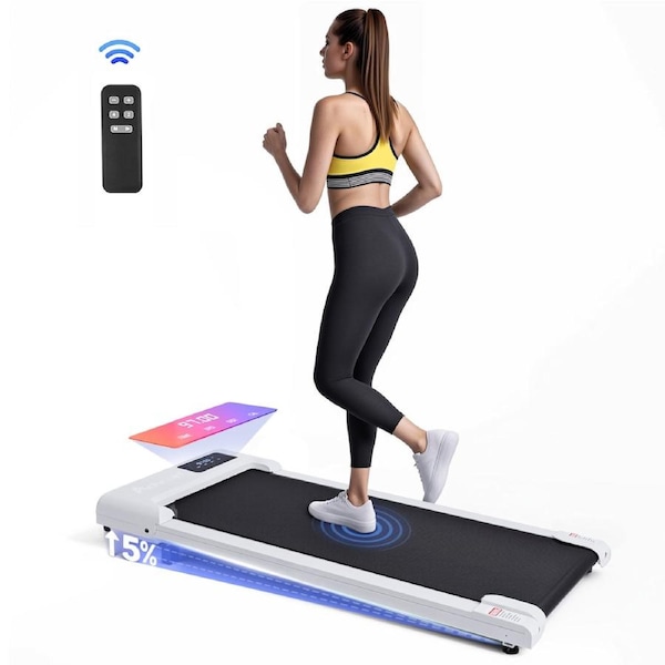 Advwin 5% Incline Walking Pad Electric Treadmill for Home120kg Capacity & 1-6km/h & Low Noise