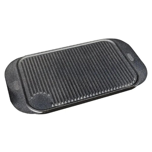 Vogue Reversible Cast Iron Double Sided Griddle Pan