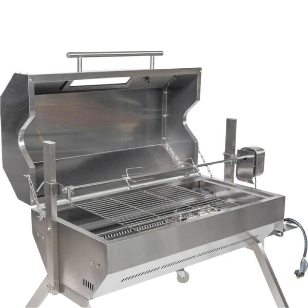 Dual Fuel Spit Roaster 1000 - Flaming Coals