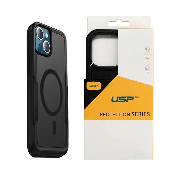Phonix Apple iPhone 16 Plus (6.7') Armor Rugged Case With MagSafe Black - Military-Grade, Multi layers, No-Slip, Sleek, Ultimate Protection