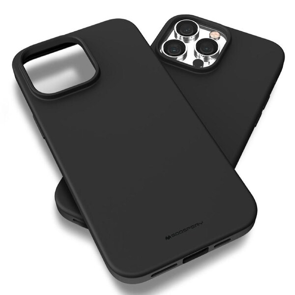MERCURY Phone Cover Case Soft Feeling Jelly for iPhone 16 Pro - Black