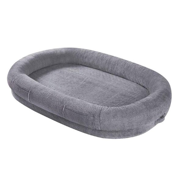 Comfort Plus Human Dog Bed, Dark Grey