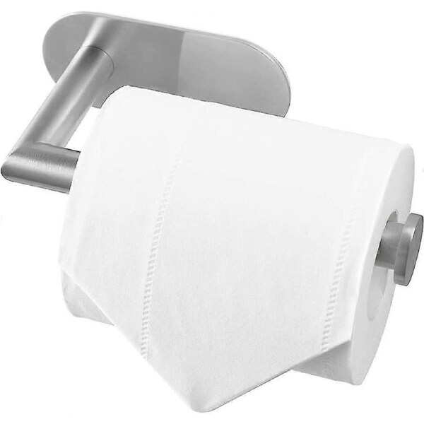 Toilet Paper Holder No Drilling, Brushed Nickel Toilet Paper Holder Sus304 Gift