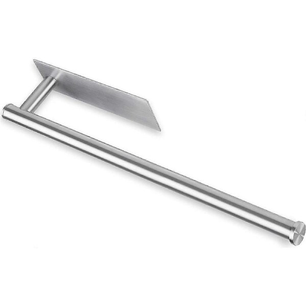 Kitchen Roll Holder Under Cabinet (silver) - 30cm Usable Length - Toilet Roll Holder Self-adhesive Stainless Steel Roll Holder Kitchen Towel Holder Wa