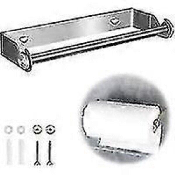 Stainless Steel Kitchen Paper Towel Holder Kitchen Roll Holder Paper Towel Dispenser Paper Towel Holder Wall-mounted Kitchen Roll Holder (27cm)