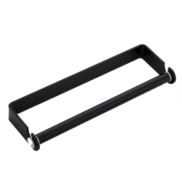 Paper Towel Roll Holder Wall-Mounted for Kitchen and Bathroom Black