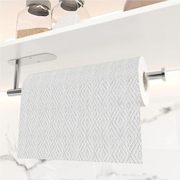 kitchen roll holder - SUS 304 Stainless Steel Paper Towel Holder (Silvery)