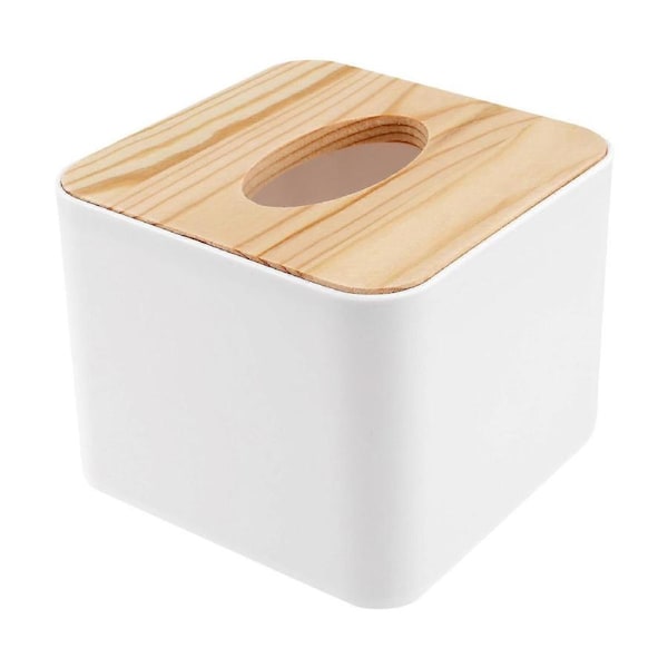 Square Tissue Box Tissue Box With Wooden Lid Household Removable Mini Wooden Tissue Box