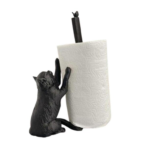 Cat Paper Towel Holder,Countertop Paper Towel Holder,Cat Paper Organizer,Cat Paper Towel Stand for Kitchen Decoration B