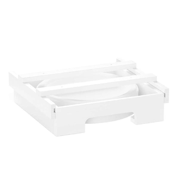 9/10-Inch Bamboo Paper Plate Dispenser -Cabinet & Countertop Holder C