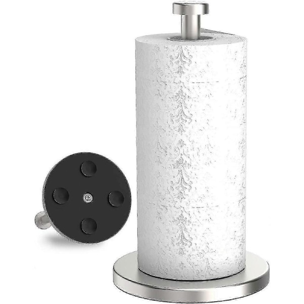 Kitchen Roll Holder Free Standing, Stainless Steel Paper Towel Holder With Suction Cups, Waterproof And Rustproof Kitchen Towel Holder, Suit For Kitch