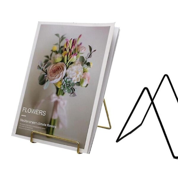 Metal Gold Plated Square Wire Plate Stand Holder - Fruugo Us