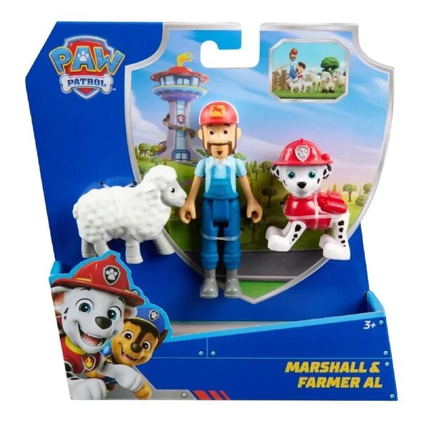 Paw Patrol Marshall & Farmer Al Story Figure set