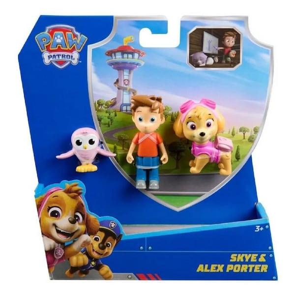 Paw Patrol Skye & Alex Porter Story Figure set