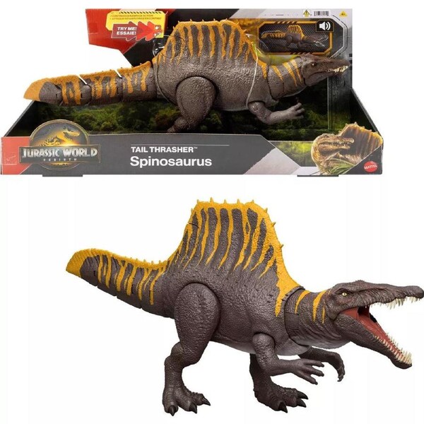 Jurassic World Rebirth Tail Thrasher Spinosaurus Toy