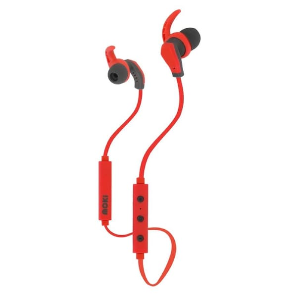 Moki Hybrid Wireless Earphones Red