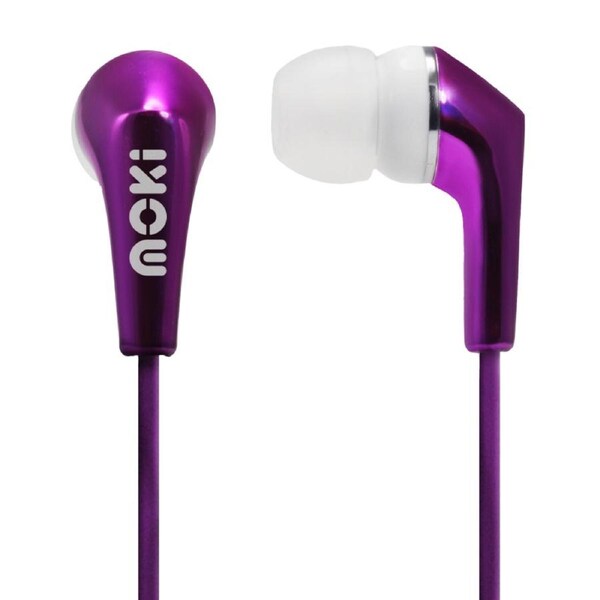 Moki Metallics Earphone - Pink