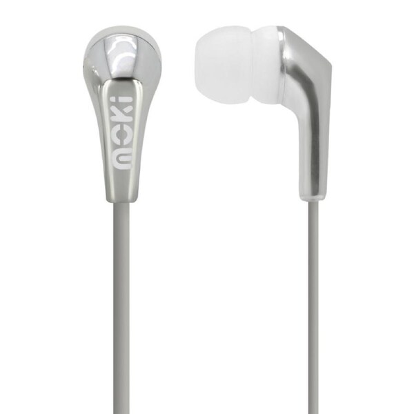 Moki Metallics Earphone - Silver