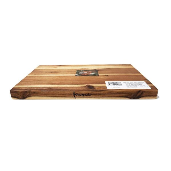 Woodpecker Acacia Rectangular Food Preparation Cutting Board 38x24x2.5cm