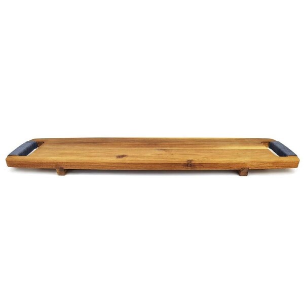 Cerve Acacia Serving Board w/ Handles Food Platter Kitchen Serveware 80x20cm