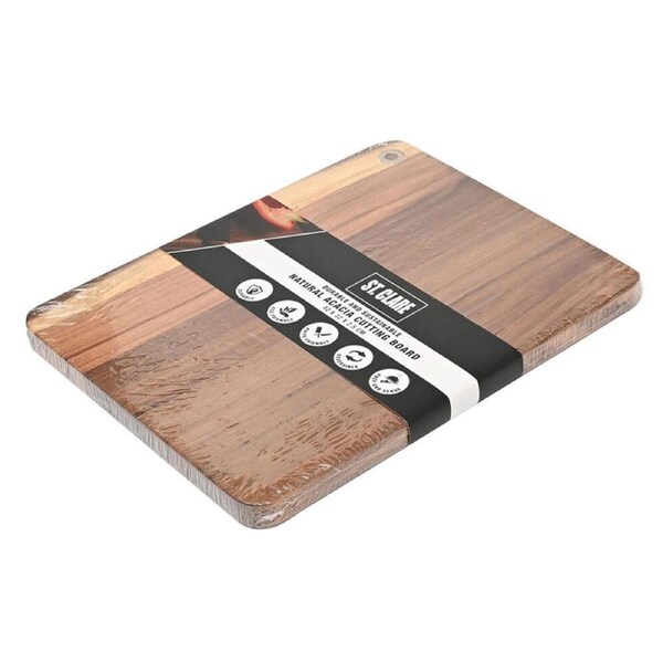 St. Claire Acacia Chopping Board Home Kitchen Cutting Block 42x32x2.5cm