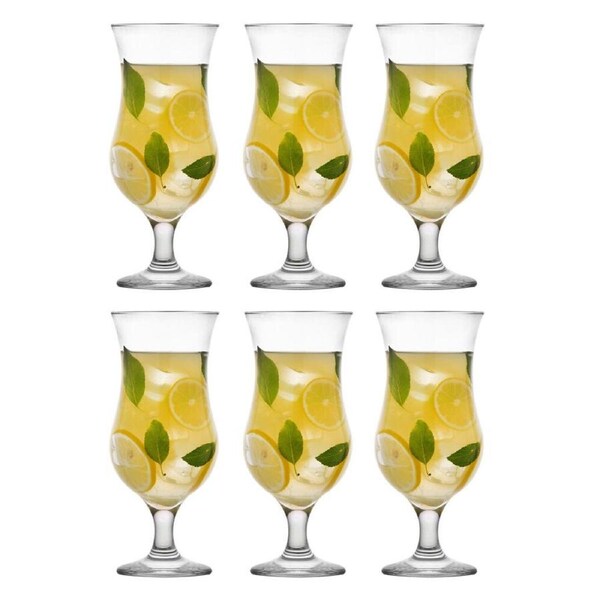 6pc Artcraft Stylish Ibiza Cocktail Glass Elegant Barware Gift Boxed 460ml Clear