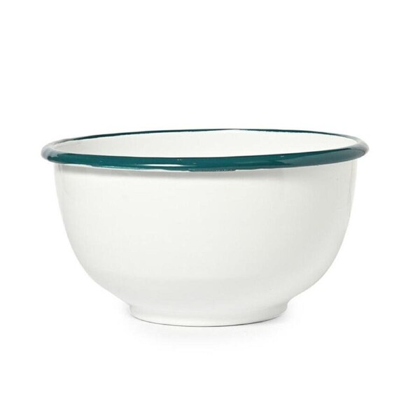 St. Clare Enamel Mixing Bowl 18cm Cooking Baking Round Kitchenware White