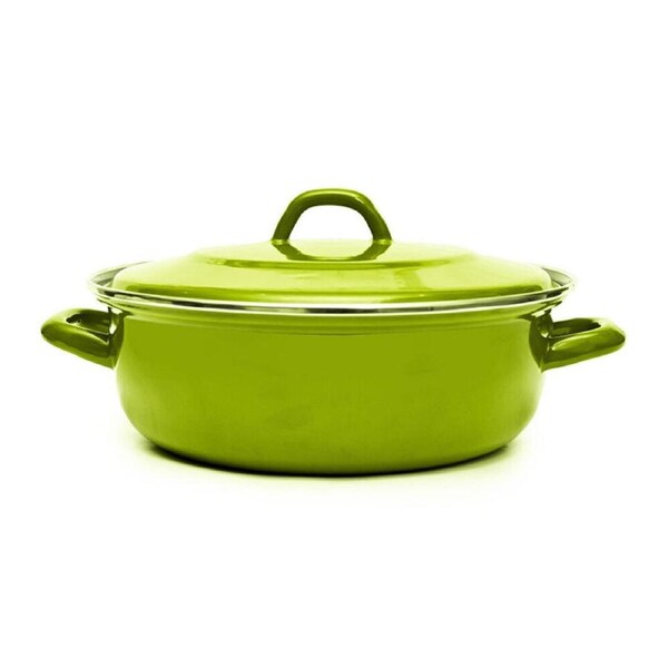Classica 26cm Heavy Gauge Casserole w/ Lid Apple Green Kitchen Cookware