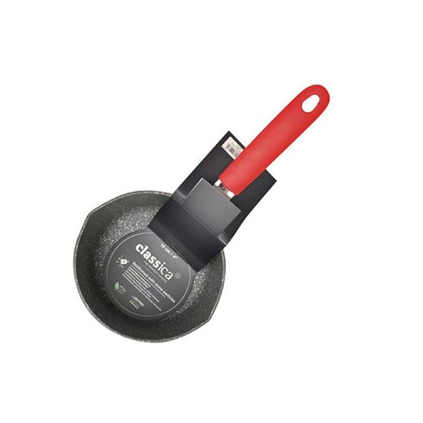 Classica Mini Milk Pot Round Non-Stick Sauce Pan Kitchen Cookware 12 cm Red