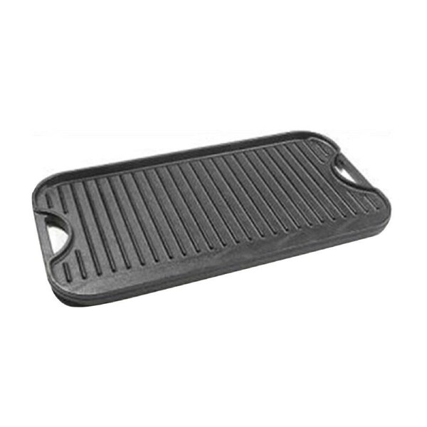 Classica Pre-seasoned Cast Iron Reversible Grill All Stove Cookware Black