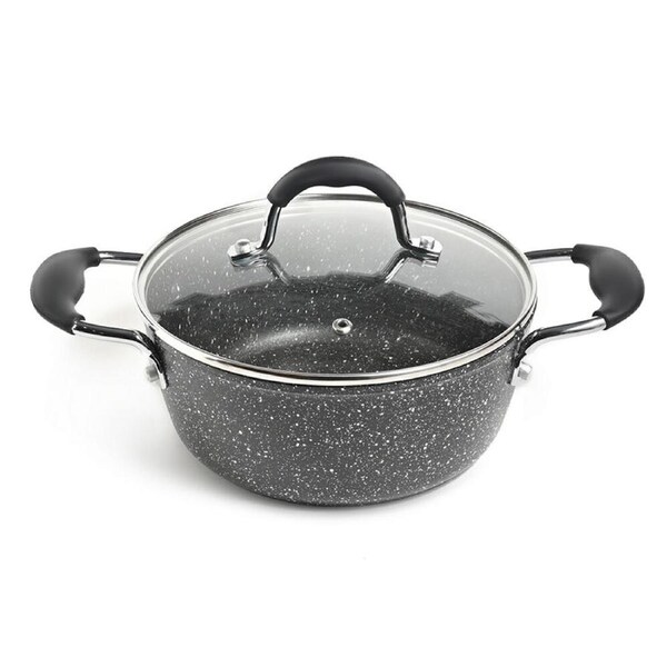 Classica Diamond Stone 20cm Casserole w/ Lid 2.25L Capacity Cooking Pan