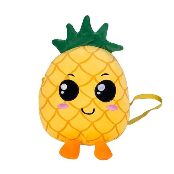 Smooshos The Bag of Pal Pineapple Soft Plush Kids Backpack Yellow
