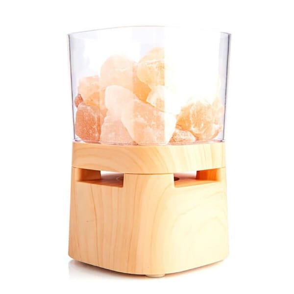 Art + Tech Speaker & Lamp Himalayan Salt Wireless Bluetooth LED Night Light
