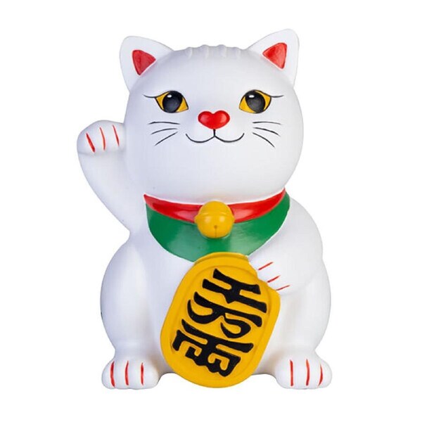 MDI Table Lamp Night Light Bedroom Decor Kids/Children Lucky Kitty White