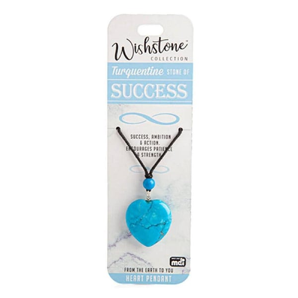 Wishstone Turquentine Heart Pendant Jewellery Necklace Women's Accessories
