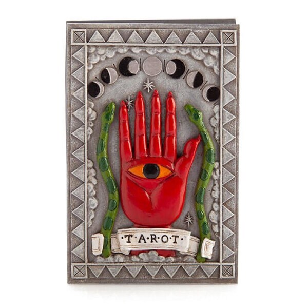 Mystical Worlds Tarot Box Hamsa Eye Jewellery Trinket Storage Home Decor