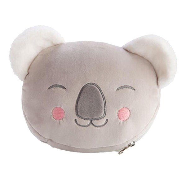 Smooshos Pal Travel 2-in-1 Eye Mask Neck Pillow Koala 17x15cm Grey