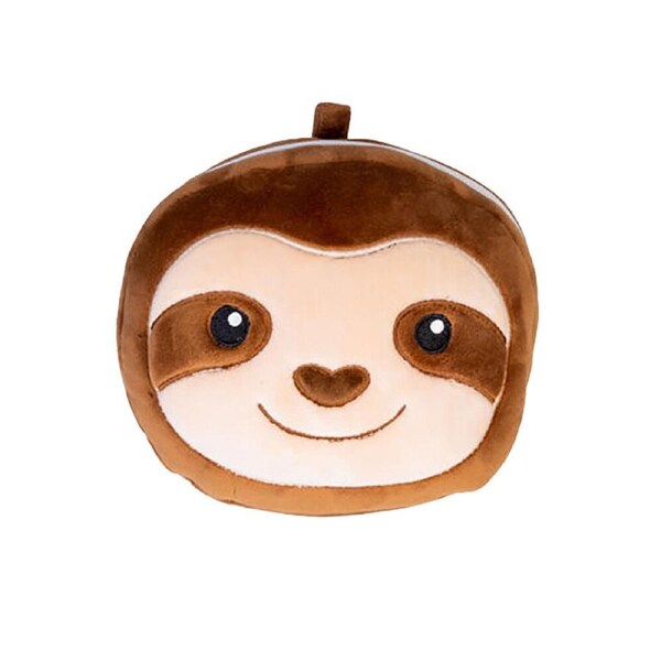 Smooshos Pal Travel 2-in-1 Eye Mask Neck Pillow Sloth 17x15cm Brown